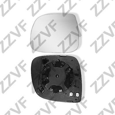 Зеркальное стекло бокового зеркала ZZVF. Артикул ZVVW1124L