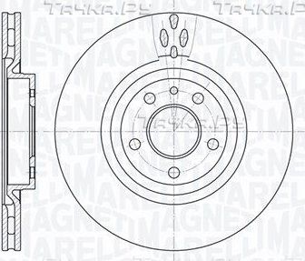 Тормозной диск Magneti Marelli передний для Alfa Romeo Spider II 1995-2005. Артикул 361302040344