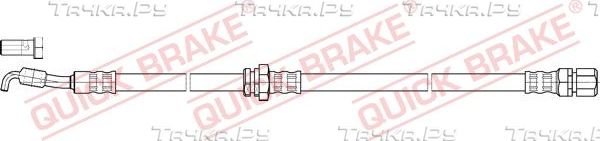 Тормозной шланг Quick Brake задний левый для Chevrolet Nubira 2005-2011. Артикул 50.852X