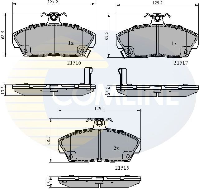 Тормозные колодки Comline Comline. Артикул CBP3232