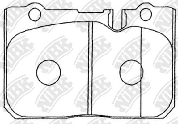 Тормозные колодки NiBK передние для Lexus LS II 1994-2000. Артикул PN1370