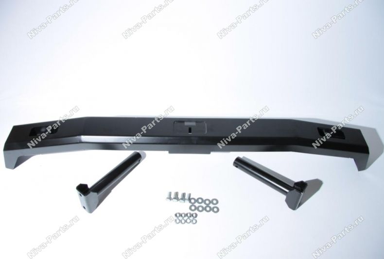 Бампер силовой Niva-Parts задний с проушинами и кронштейном под домкрат для ВАЗ Нива 2131 1977-2026. Артикул NP-00264