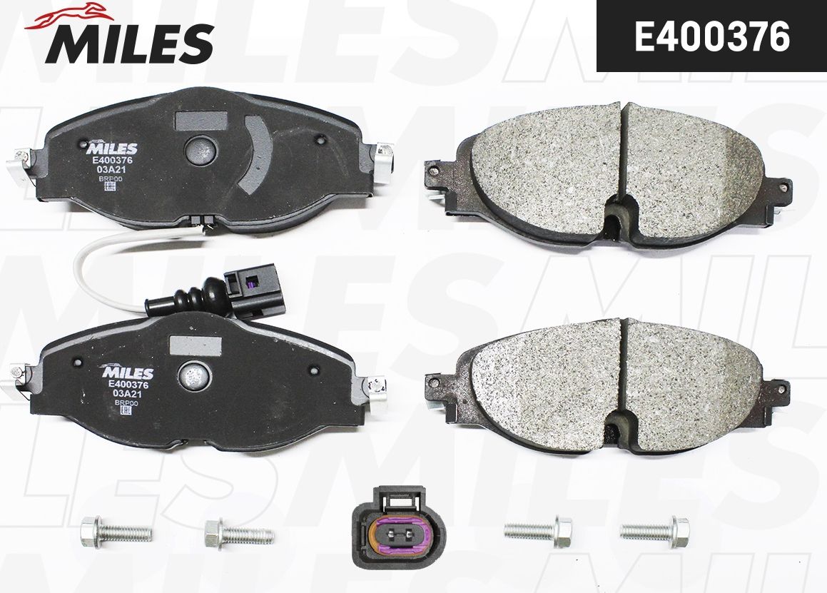 Тормозные колодки Miles (Low-Metallic). Артикул E400376