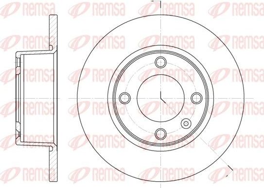Тормозной диск Remsa задний для Citroen Xantia I 1993-2003. Артикул 6433.00