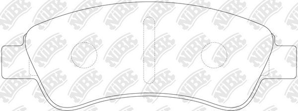 Тормозные колодки NiBK. Артикул PN0182