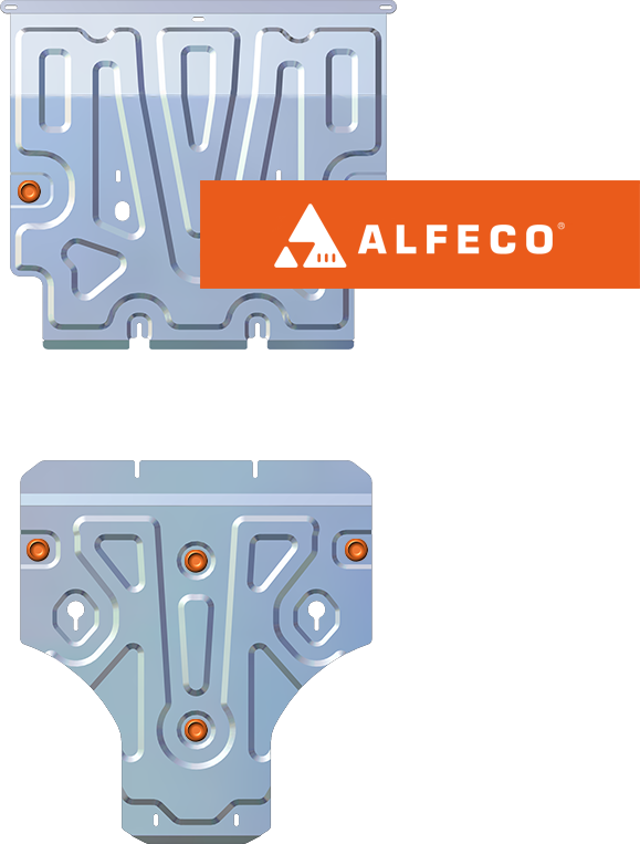 Защита алюминиевая Alfeco для картера и КПП Audi A7 C8 2018-2026. Артикул ALF.30.45al