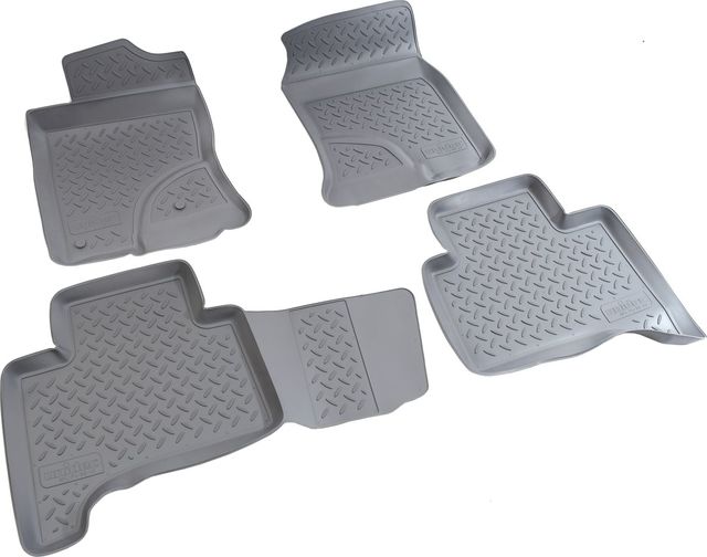 Коврики Норпласт для салона Toyota Land Cruiser Prado 120 2002-2009. СЕРЫЕ. Артикул NPL-Po-88-40Grey