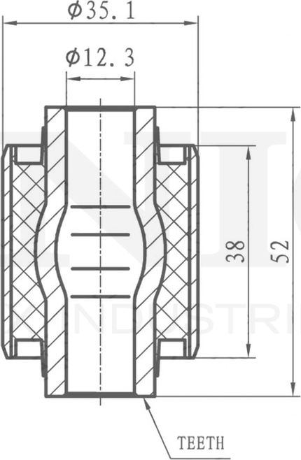Сайлентблок реактивной тяги (Unio). Артикул RMP-20238