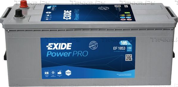 Аккумулятор Exide PowerPRO для Mercedes-Benz Arocs 2013-2026. Артикул EF1853