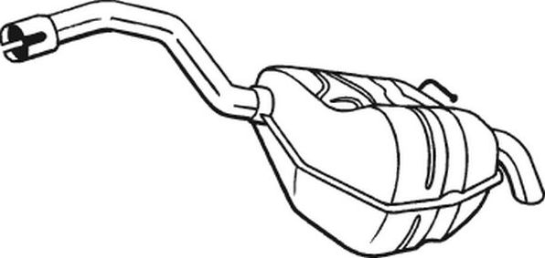 Глушитель (задняя часть) Bosal для Ford Mondeo IV 2007-2014. Артикул 154-353