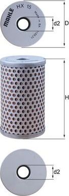 Фильтр ГУР Mahle. Артикул HX 15