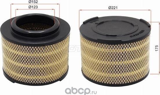 Фильтр воздушный TOYOTA HILUX 1KDFTV 04- (SAT). Артикул ST178010C010