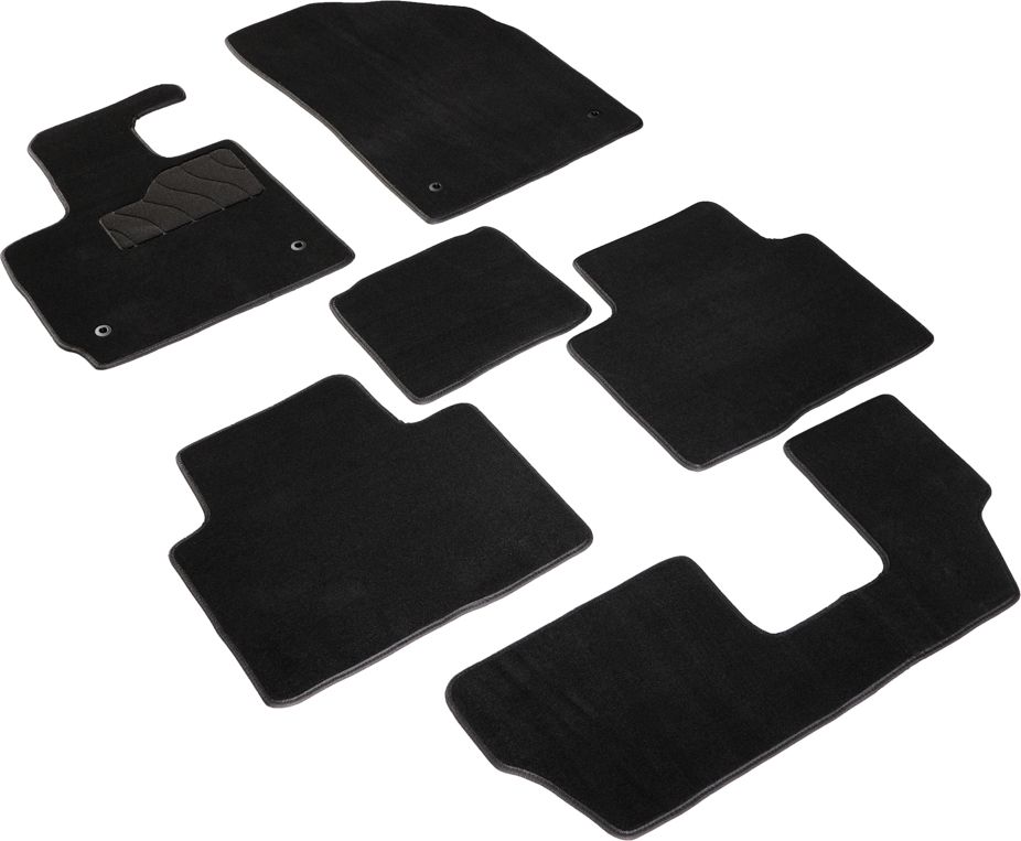 Коврики Seintex ворсовые Lux для салона Exeed TXL 2020-2026 ЧЕРНЫЕ. Артикул 98507