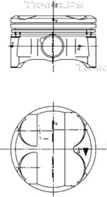 Поршневая група Kolbenschmidt для BMW 1 I (E81/E82/E87/E88) 2004-2011. Артикул 40086610