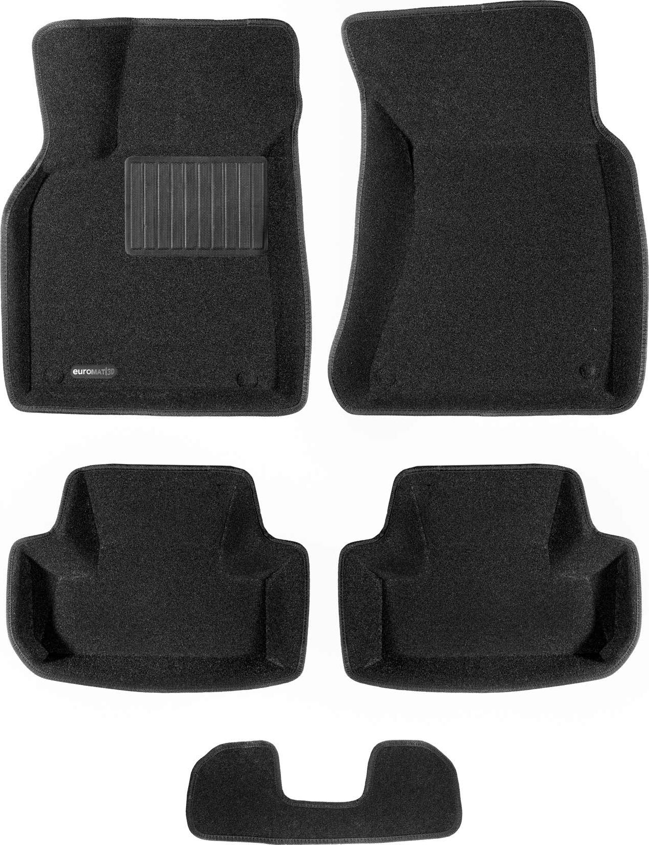 Коврики текстильные Euromat 3D Business для салона Audi Q5 I 2008-2017. Артикул EMC3D-001104