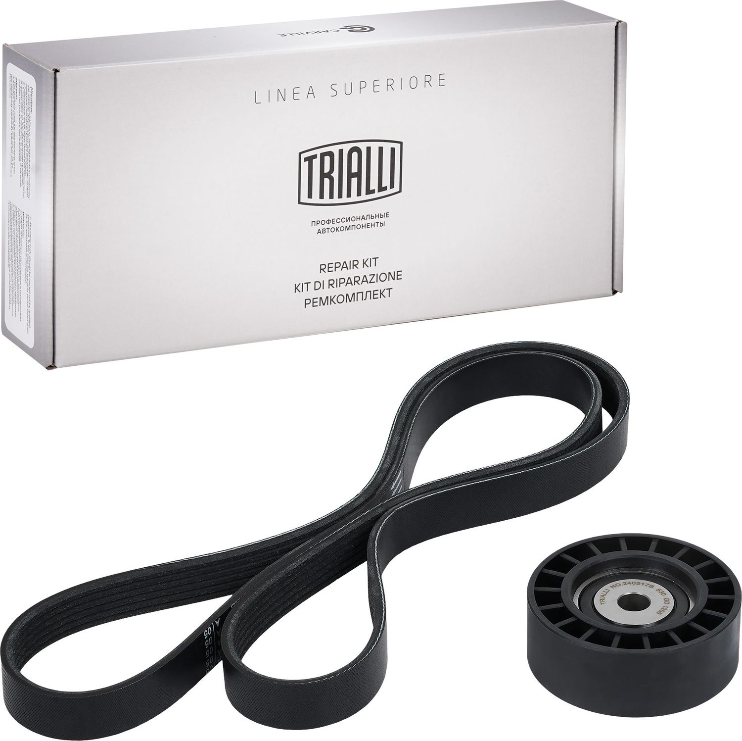 Приводной ремень поликлиновой с роликами (комплект) Trialli. Артикул GD 1205