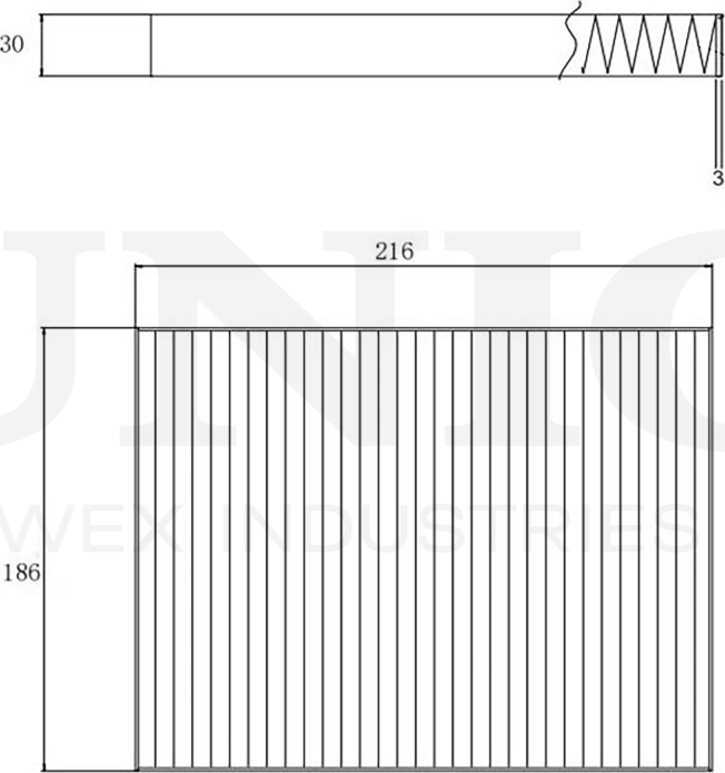 Фильтр салона (Unio). Артикул FLT-40040