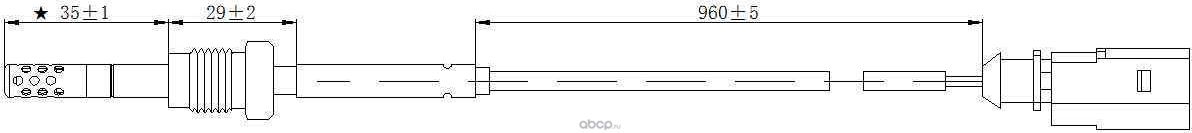 Датчик температуры выхлопных газов VW Camper T6 (2016>) VW Transporter T5 (2016>) VW Transporter T6( (Magtechnic). Артикул mag0192og