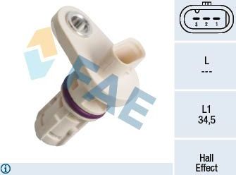 Датчик положения коленвала FAE. Артикул 79395