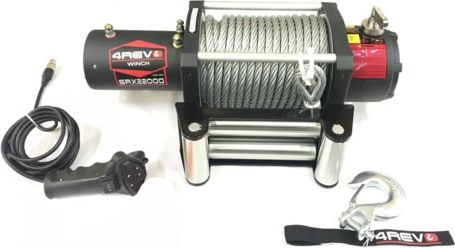 Лебёдка электрическая 24V 4Revo SRX 22000 lbs 9980 кг (Стальной трос). Артикул 4R-W223A-24