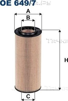 Масляный фильтр Filtron для BMW 1 I (E81/E82/E87/E88) 2004-2011. Артикул OE 649/7