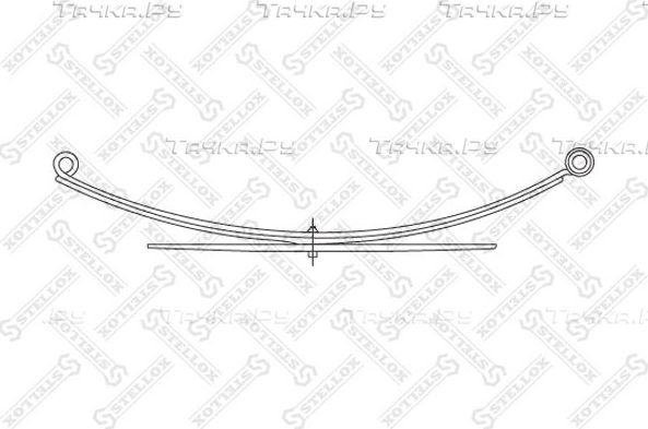 Рессора Stellox. Артикул 12-00065-SX