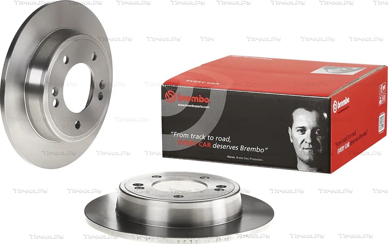 Тормозной диск Brembo задний для Kia Cerato III 2013-2026. Артикул 08.C172.20