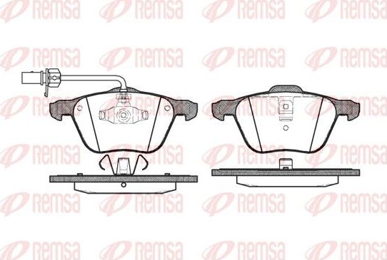 Тормозные колодки Remsa передние для Ford Galaxy I 1995-2006. Артикул 0836.02