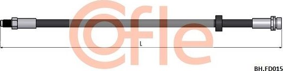 Тормозной шланг Cofle задний для Ford Tourneo Connect I 2002-2013. Артикул 92.BH.FD015