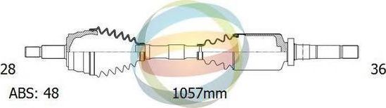 Вал приводной (ODM). Артикул 18012421