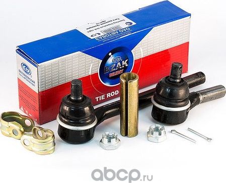 ТЯГА РУЛ 2101-07 ЛЕВ В СБ (ВНУТР + СКРУТКА + НАРУЖН) БЗАК (Bzak). Артикул 906537