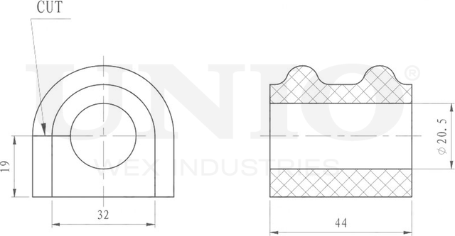 Втулка стабилизатора (Unio). Артикул RMP-10156