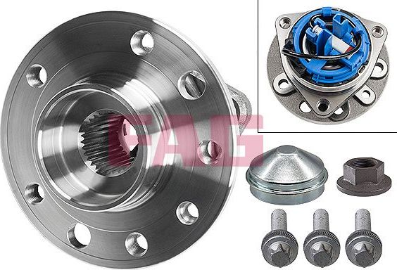 Ступица колеса с интегрированным подшипником Fag передняя для Opel Vectra C 2002-2009. Артикул 713 6442 70