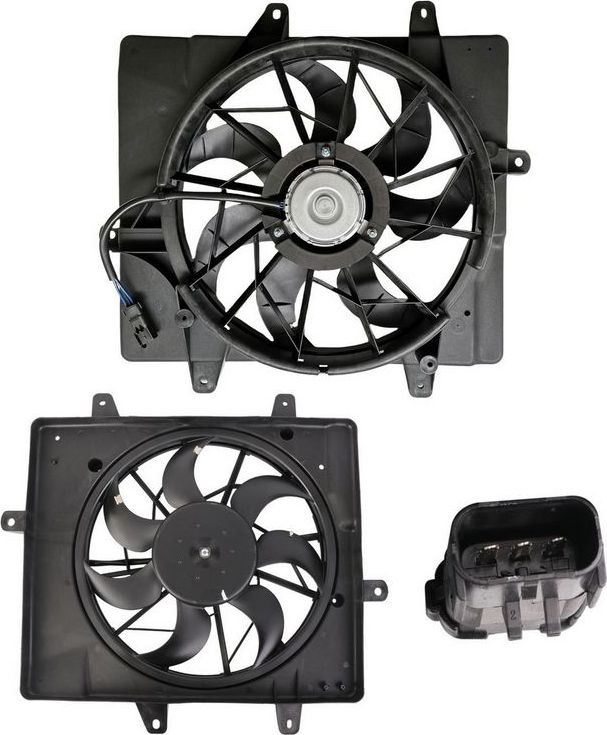 Вентилятор радиатора двигателя Sontian для Chrysler PT Cruiser 2000-2010. Артикул ZD168524