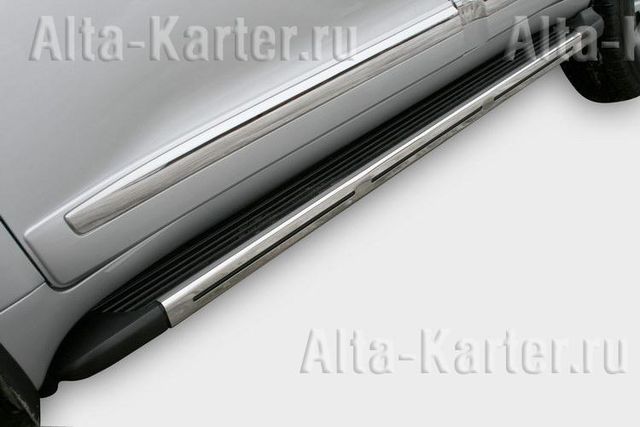 Накладки оригинальные на торцы штатных порогов для Toyota Land Cruiser 200 2012-2013. Артикул NL20950577