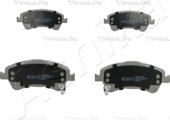 Тормозные колодки ASHIKA передние для Toyota Auris II 2012-2015. Артикул 50-02-244
