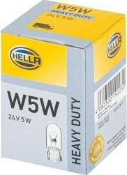 W5W 24V-5W (W2,1x9,5d) Hella HEAVY DUTY. Артикул 8GP 003 594-251