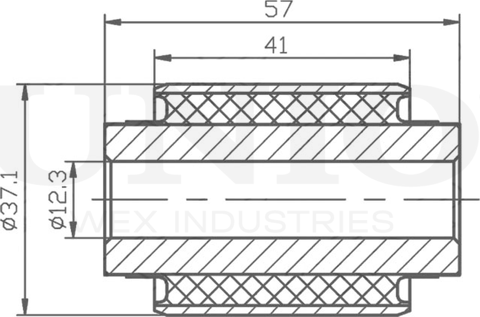 Сайлентблок рычага подвески (Unio). Артикул RMP-20395