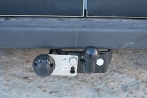 Фаркоп Лидер-Плюс для Peugeot Boxer L2 2006-2026. Фланцевое крепление. Артикул P107-FC