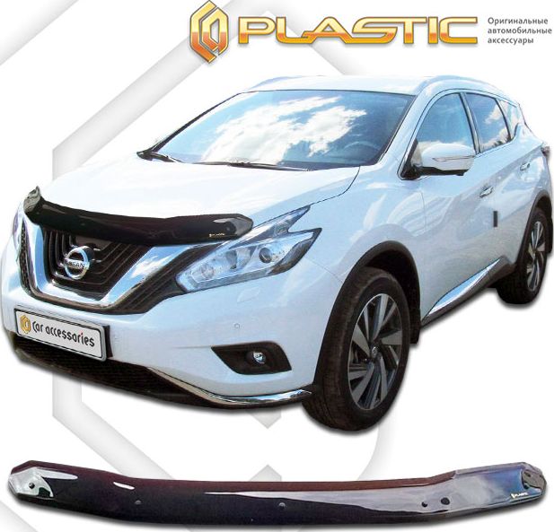 Дефлектор СА Пластик для капота (Classic черный) Nissan Murano 2016-2026. Артикул 2010010113155