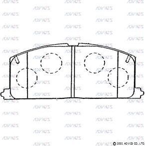 Тормозные колодки Advics. Артикул A1N034