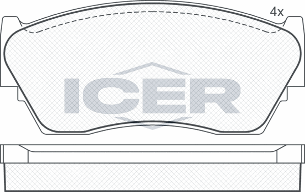Тормозные колодки Icer. Артикул 180937