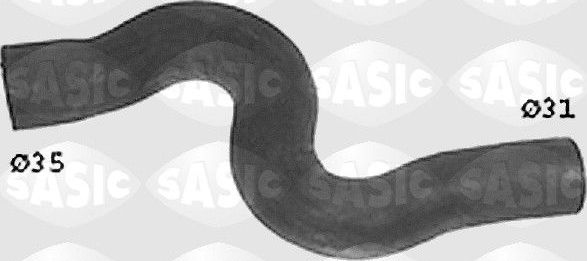 Патрубок радиатора (системы охлаждения) Sasic. Артикул SWH6605