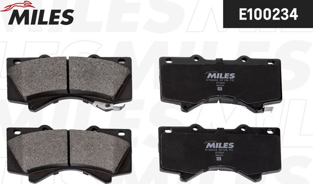 Тормозные колодки Miles (Semi-Metallic). Артикул E100234