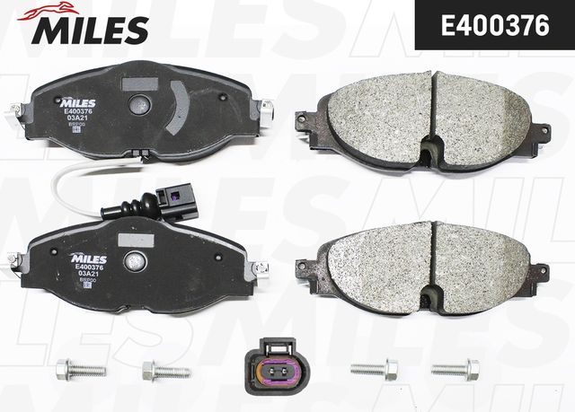 Тормозные колодки Miles (Low-Metallic). Артикул E400376