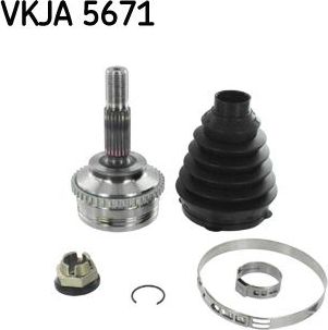 Шрус внутренний (граната) SKF. Артикул VKJA 5671