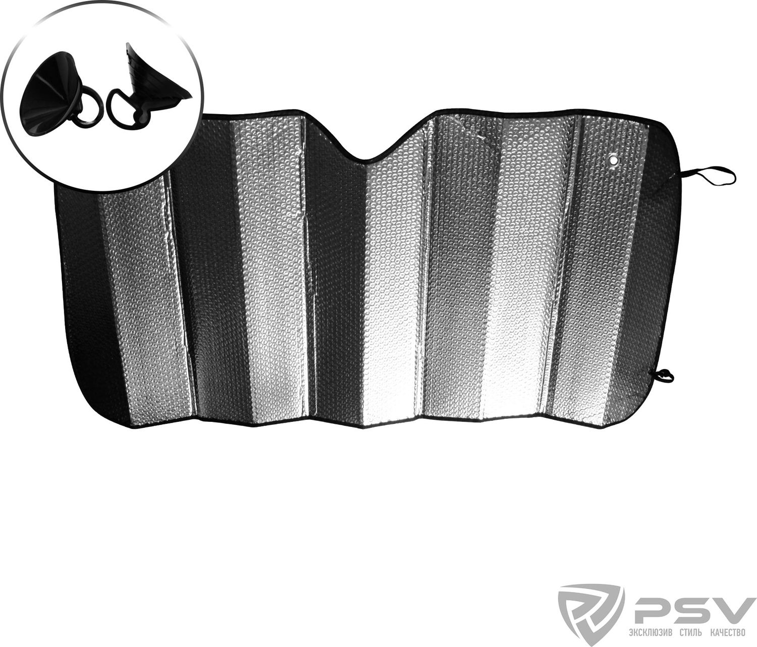 Шторка солнцезащитная светоотражающая PSV Bubble Series 145х70. Артикул 132627