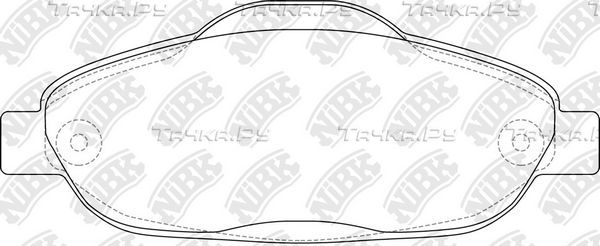 Тормозные колодки NiBK. Артикул PN0450