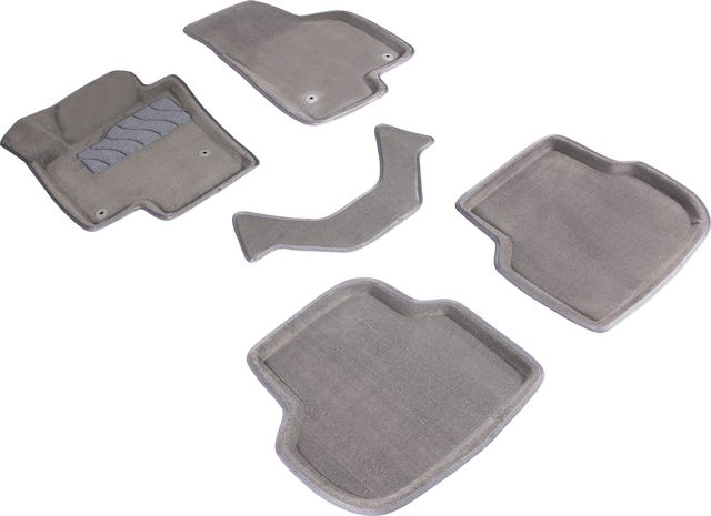 Коврики Seintex 3D ворсовые для салона Volkswagen Jetta VI 2010-2018 СЕРЫЕ. Артикул 84770