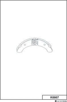 Тормозные колодки MK Kashiyama. Артикул K6667